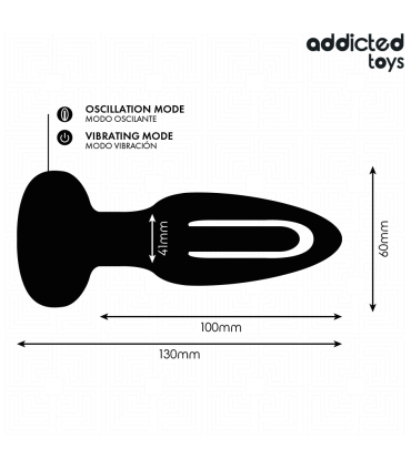 ADDICTED TOYS PLUG ANAL CON LENGUA VIBRADORA Y CONTROL REMOTO