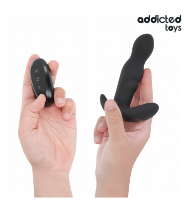 ADDICTED TOYS PLUG ANAL VIBRADOR ROTATORIO CONTROL REMOTO