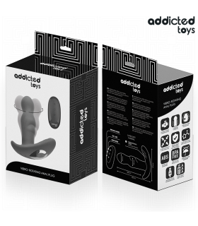 ADDICTED TOYS PLUG ANAL VIBRADOR ROTATORIO CONTROL REMOTO
