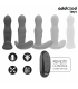ADDICTED TOYS PLUG ANAL VIBRADOR ROTATORIO CONTROL REMOTO