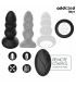 ADDICTED TOYS PLUG ANAL VIBRADOR THRUSTING Y LUZ LED CONTROL REMOTO
