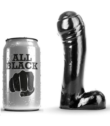ALL BLACK DILDO NEGRO 15 CM