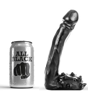 ALL BLACK DILDO REALISTICO 19 CM