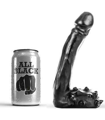 ALL BLACK DILDO REALISTICO 19 CM