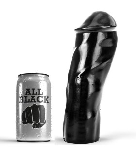 ALL BLACK DILDO REALISTICO 20 CM