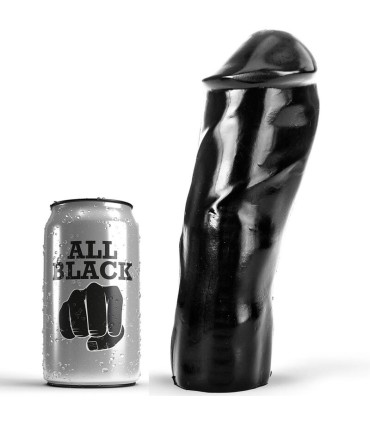 ALL BLACK DILDO REALISTICO 20 CM