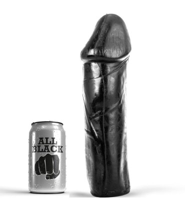 ALL BLACK DONG 28 CM SIN TESTICULOS