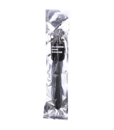 ALL BLACK DUCHA ANAL SILICONA SISTEMA STOPPER 27 CM
