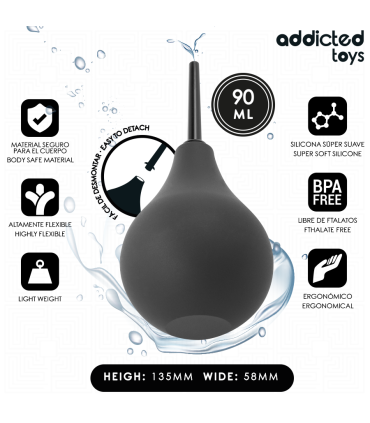 ADDICTED TOYS LIMPIADOR ANAL DE VIAJE TALLA S 90 ML
