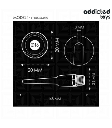 ADDICTED TOYS LIMPIADOR ANAL CON ADAPTADOR UNIVERSAL MODELO 1