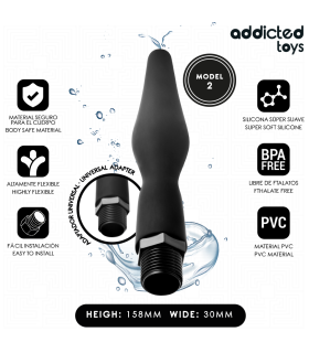 ADDICTED TOYS LIMPIADOR ANAL CON ADAPTADOR UNIVERSAL MODELO 2