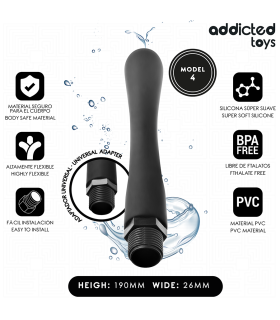 ADDICTED TOYS LIMPIADOR ANAL CON ADAPTADOR UNIVERSAL MODELO 4