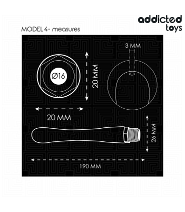 ADDICTED TOYS LIMPIADOR ANAL CON ADAPTADOR UNIVERSAL MODELO 4