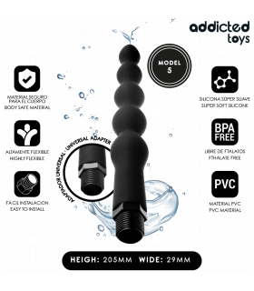 ADDICTED TOYS LIMPIADOR ANAL CON ADAPTADOR UNIVERSAL MODELO 5