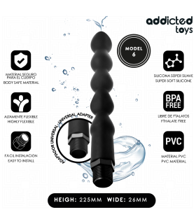ADDICTED TOYS LIMPIADOR ANAL CON ADAPTADOR UNIVERSAL MODELO 6