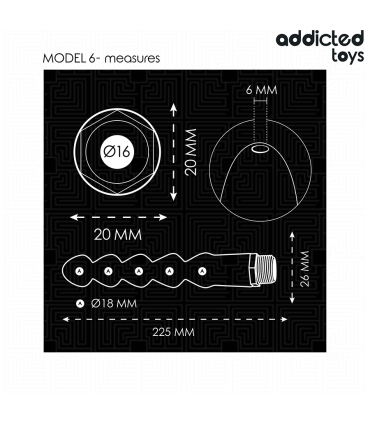 ADDICTED TOYS LIMPIADOR ANAL CON ADAPTADOR UNIVERSAL MODELO 6