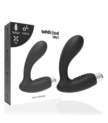 ADDICTED TOYS VIBRADOR PROSTATICO RECARGABLE MODEL 5 NEGRO