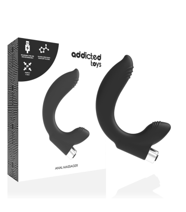 ADDICTED TOYS VIBRADOR PROSTATICO RECARGABLE MODEL 7 NEGRO