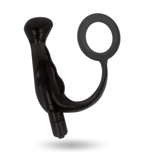 ADDICTED TOYS VIBRADOR PROSTATICO NEGRO 10 CM