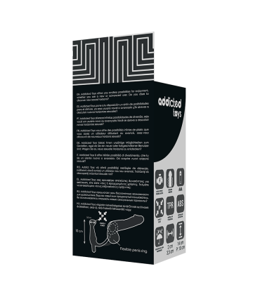 ADDICTED TOYS VIBRADOR PROSTATICO NEGRO 10 CM