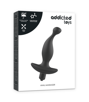 ADDICTED TOYS MASAJEADOR ANAL CON VIBRACION NEGRO MODELO 1