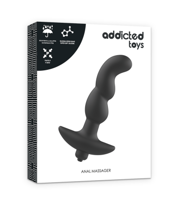 ADDICTED TOYS MASAJEADOR ANAL CON VIBRACION NEGRO MODELO 2