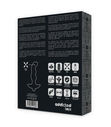 ADDICTED TOYS MASAJEADOR ANAL CON VIBRACION NEGRO MODELO 2