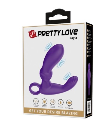 PRETTY LOVE CAYLA MASAJEADOR VIBRADOR ANAL LILA