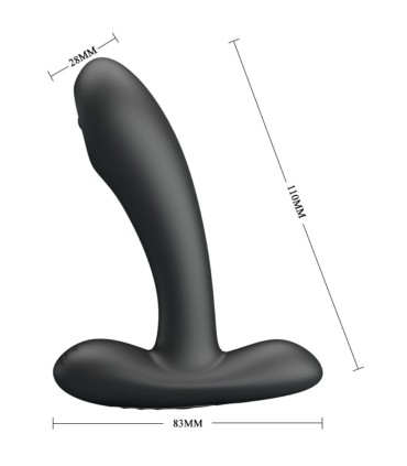 PRETTY LOVE REMINGTON MASAJEADOR VIBRADOR ANAL Y VAGINAL NEGRO