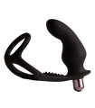 ROCKS- OFF - RO- ZEN RRO PLUG ANAL CON ANILLO VIBRADOR PARA EL PENE NEGRO