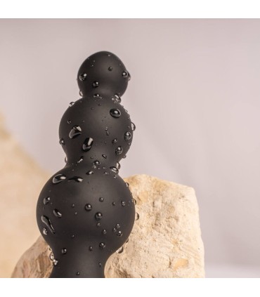 ROCKS OFF PETITE SENSATIONS BUBBLES PLUG ANAL VIBRADOR NEGRO