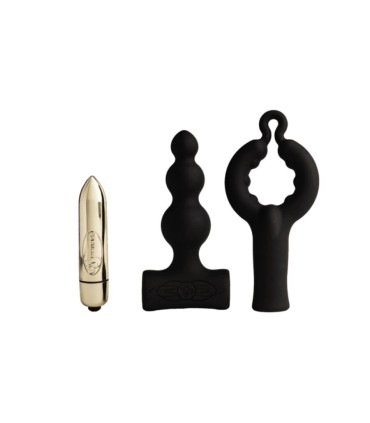 ROCKS OFF PETITE SENSATIONS BUBBLES PLUG ANAL VIBRADOR NEGRO