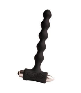 ROCKS OFF PETITE SENSATIONS PEARLS PLUG ANAL VIBRADOR NEGRO