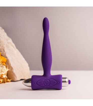 ROCKS OFF PETITE SENSATIONS TEAZER PLUG ANAL VIBRADOR MORADO