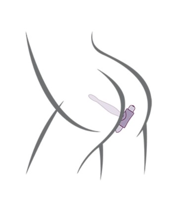 ROCKS OFF PETITE SENSATIONS TEAZER PLUG ANAL VIBRADOR MORADO