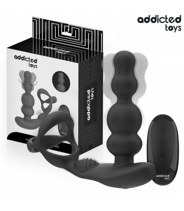 ADDICTED TOYS MASAJEADOR PROSTATICO ROTATORIO CONTROL REMOTO