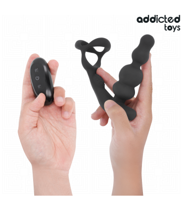 ADDICTED TOYS MASAJEADOR PROSTATICO ROTATORIO CONTROL REMOTO