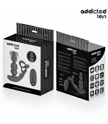 ADDICTED TOYS MASAJEADOR PROSTATICO ROTATORIO CONTROL REMOTO