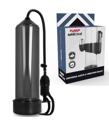 PUMP ADDICTED BOMBA ERECCION RX5 NEGRO CON VIBRADOR