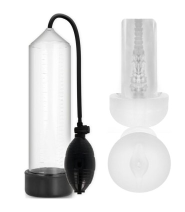 PUMP ADDICTED RX3 BOMBA ERECCION CLEAR CON MASTURBADOR