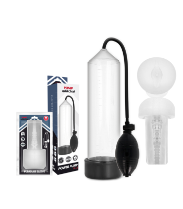 PUMP ADDICTED RX3 BOMBA ERECCION CLEAR CON MASTURBADOR