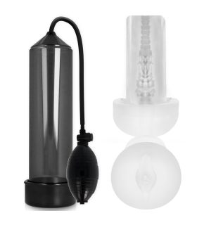 PUMP ADDICTED RX3 BOMBA ERECCION NEGRO CON MASTURBADOR