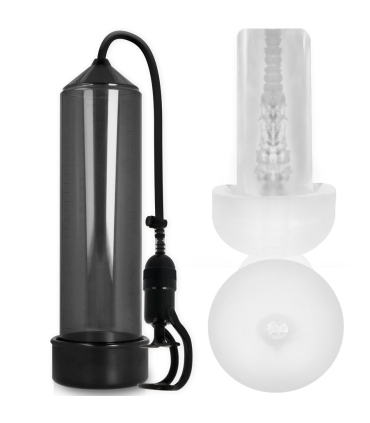 PUMP ADDICTED BOMBA ERECCION RX5 BLACK CON MASTURBADOR