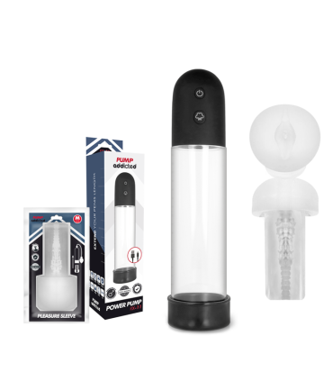 PUMP ADDICTED BOMBA ERECCION RX11 AUTOMATICA CON MASTURBADOR