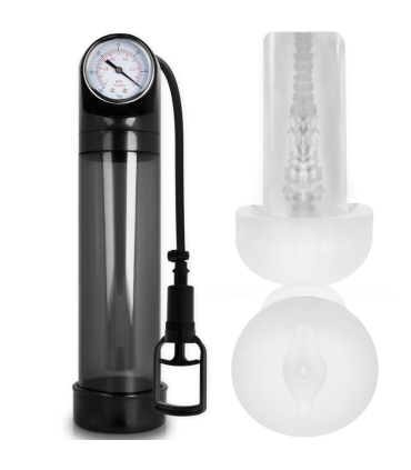 PUMP ADDICTED BOMBA ERECCION RX9 NEGRO CON MASTURBADOR