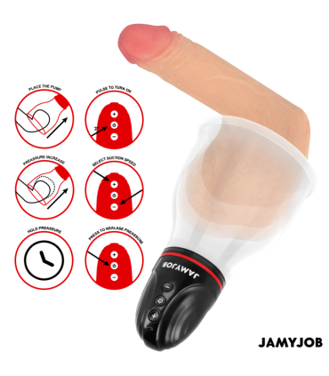 JAMYJOB XPAND LITE BOMBA AUTOMTICA DE TESTICULOS 3 NIVELES DE SUCCIONADOR GRIS