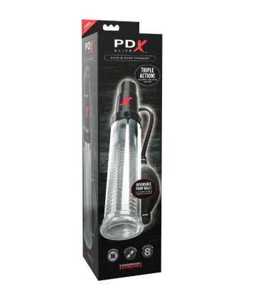 PDX ELITE BOMBA DE SUCCIONADOR MASTURBADORA CON VIBRACION SUCK N PUMP STROKER