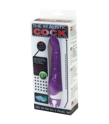 BAILE REALISTIC COCK 10 RITMOS SENSATION VIOLETA