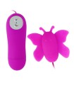 BAILE - ESTIMULADOR DE CLÍTORIS MARIPOSA LOVE EGGS 12 VELOCIDADES LILA CONTROL REMOTO