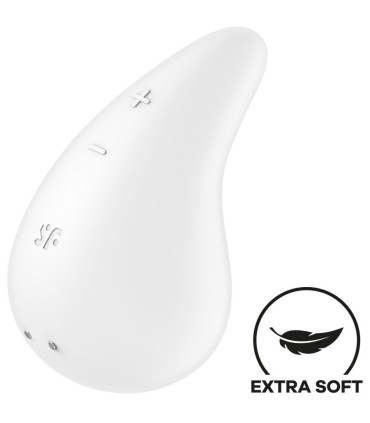 SATISFYER DEW DROP VIBRADOR LAY ON BLANCO
